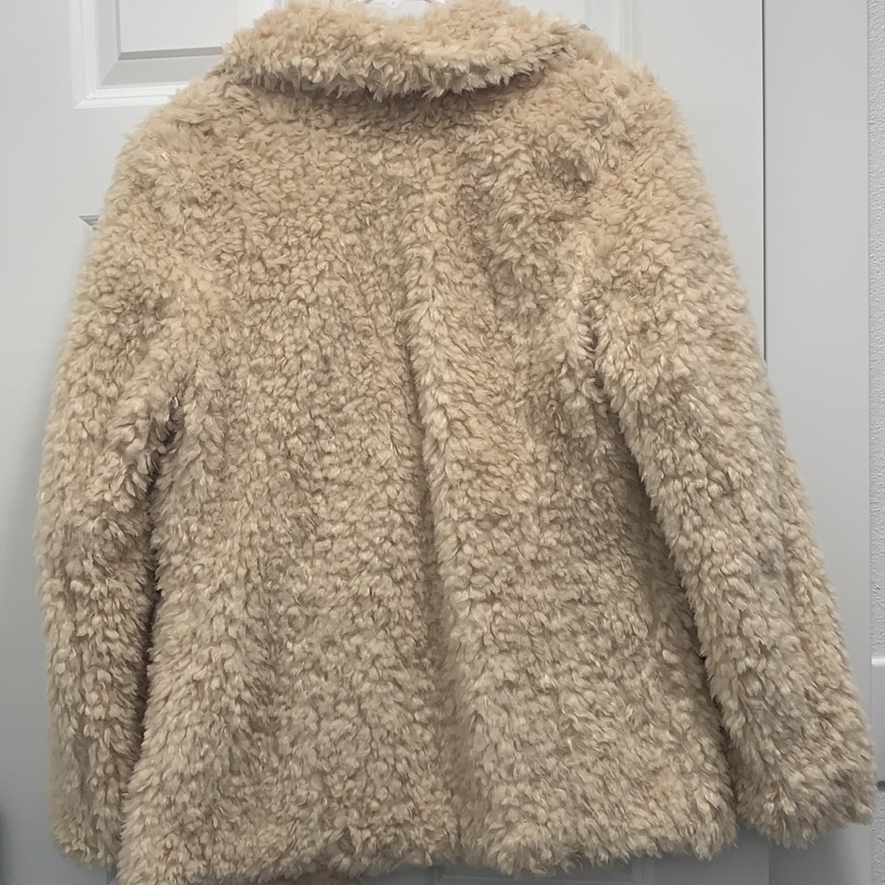 H&M Divided Tan Faux Fur Jacket - Picture 3 of 7